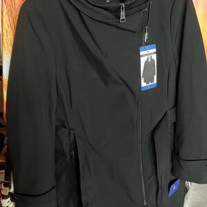 Halston Heritage Black Coat with Zipper